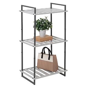 3-Tier Tubular Metal Shelf