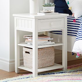 Beadboard Basic Bed &amp; Nightstand Set