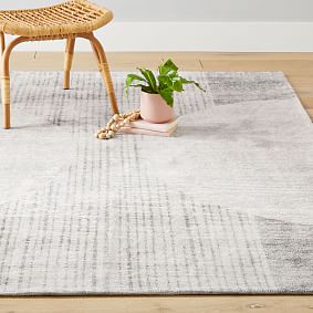 Boho Washable Rug - Light Gray