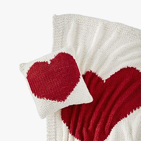 St. Jude Heart Knit Pillow