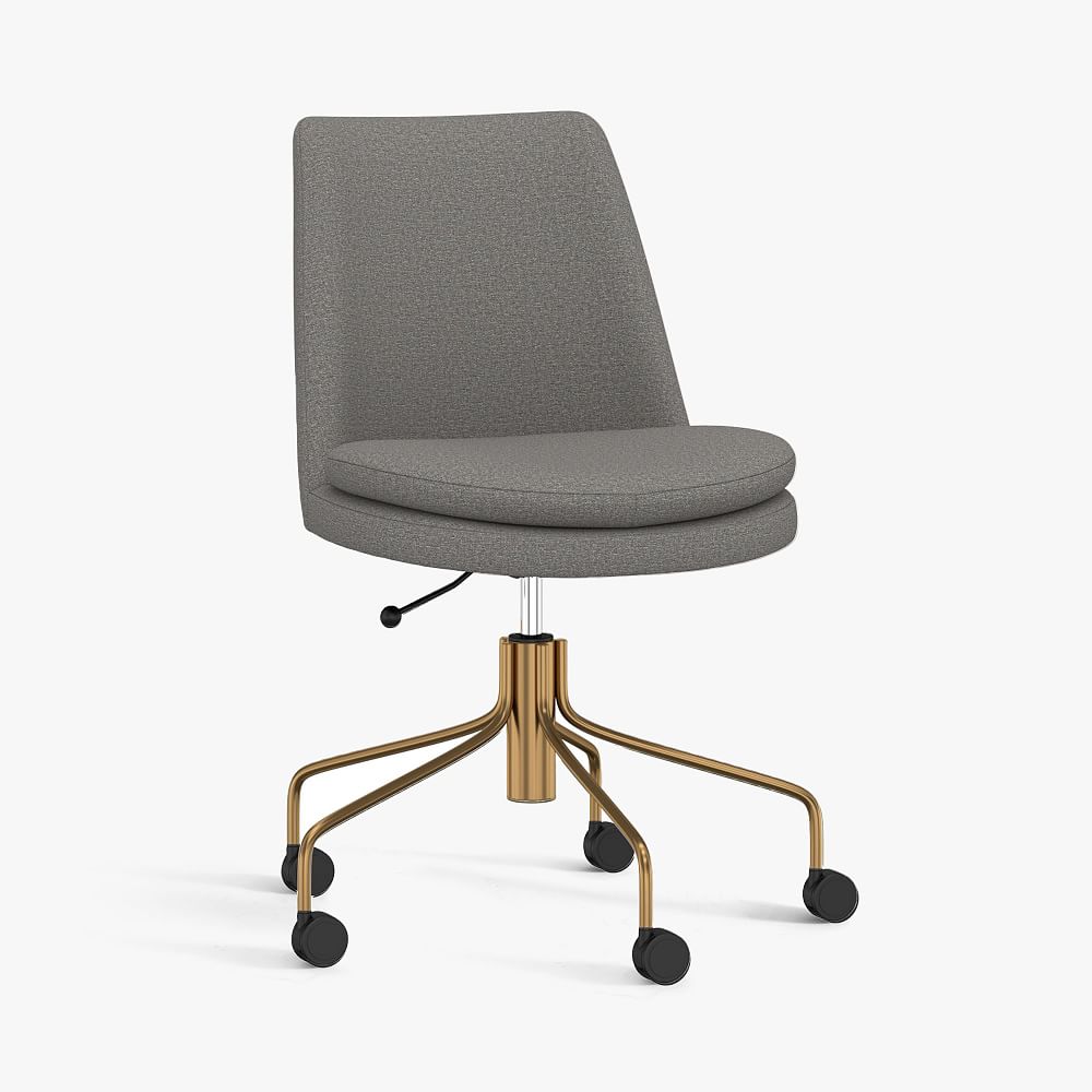 Chenille Tweed Finley Swivel Desk Chair