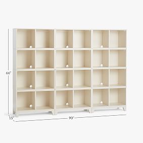 Hampton Triple Open Cube Tall Bookcase