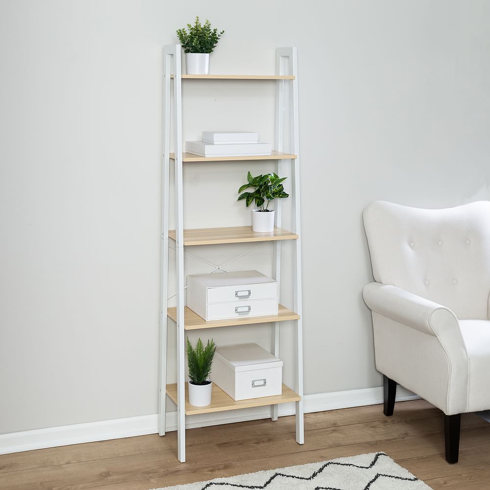 Wood and Metal A-Frame Ladder