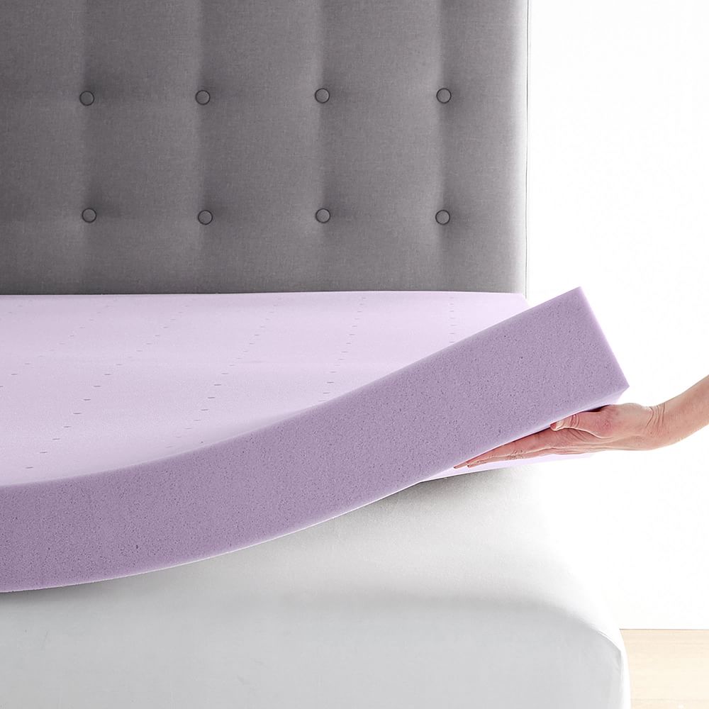 Lavender-Infused Memory Foam Mattress Topper