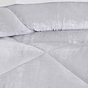 Lush Velvet Quilt - Stone Grey