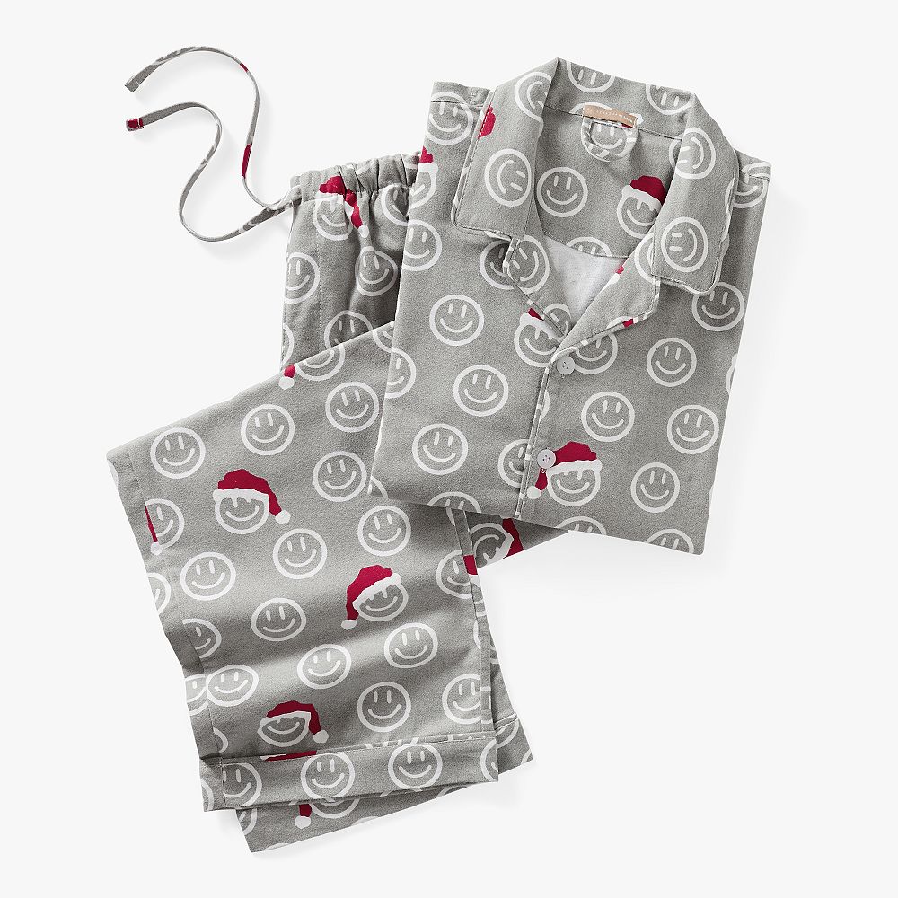 Smiley Santa Loose Fit Pajama Set