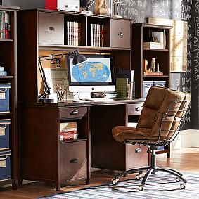 Chatham Large Storage Desk + Hutch