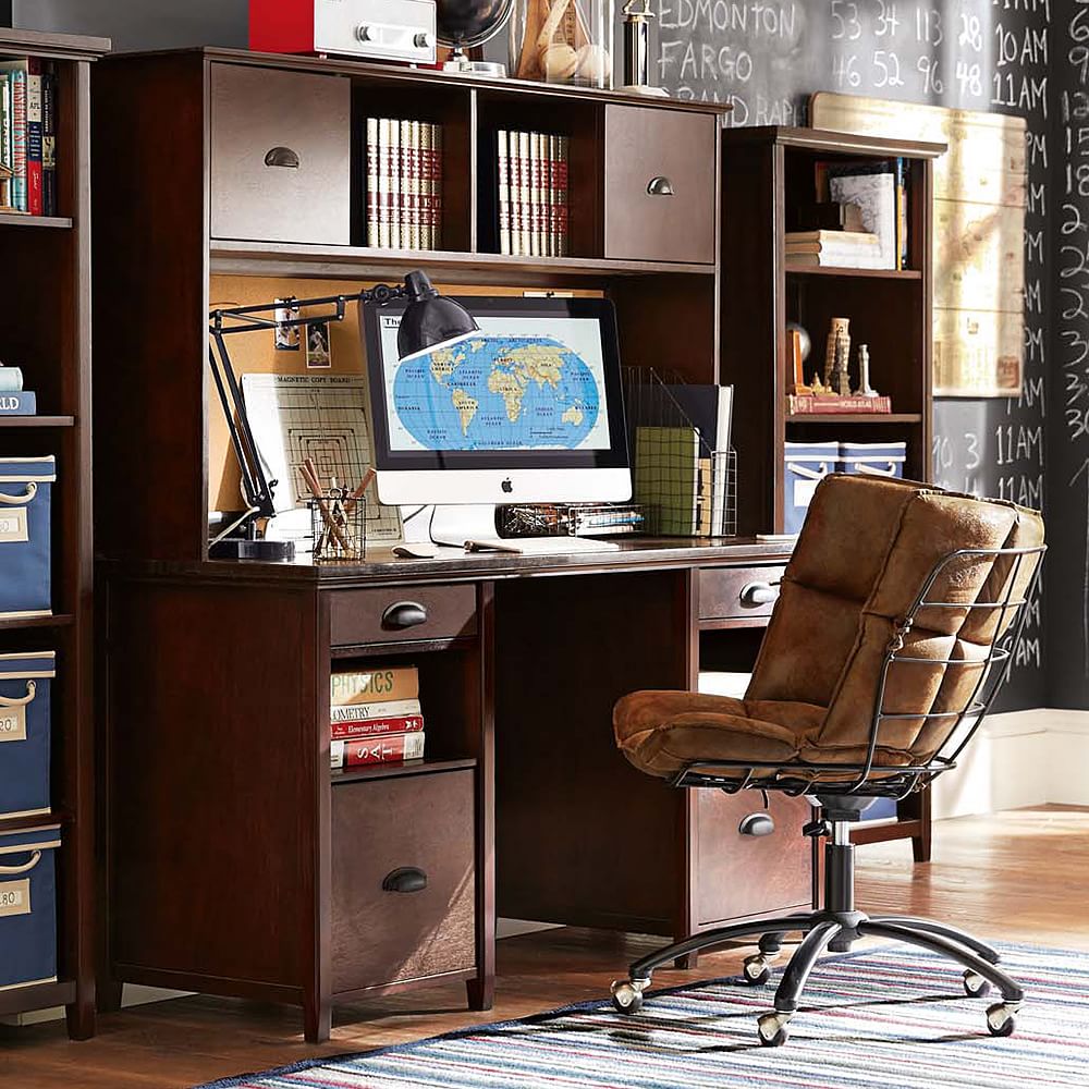 Chatham Large Storage Desk + Hutch