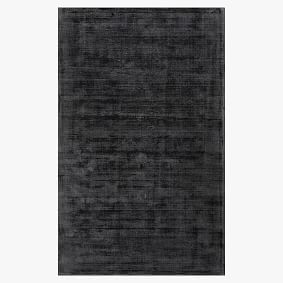 Open Box: Solid Viscose Rug - Vintage Ebony