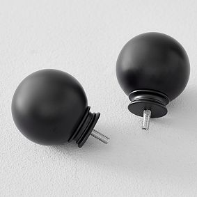 Classic Metal Ball Finials, Set of 2