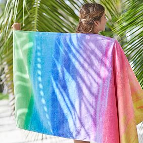 Ombre Rainbow Beach Towel