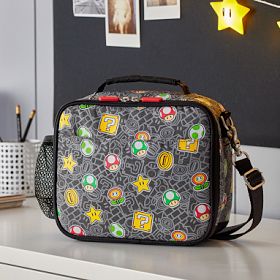 国内発*Pottery Barn スーパーマリオ 蓄光 保冷 ランチバッグ Super Mario™ Gear-Up Glow-in-the-Dark Cold Pack Lunch Box