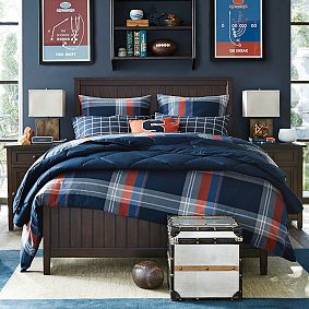 Beadboard Basic Bed &amp; 9-Drawer Dresser Set - Simply White