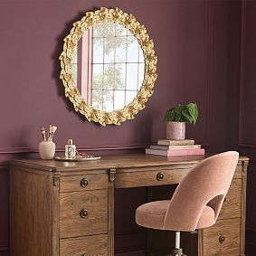 Chris Loves Julia Antique Gold Mirror (30&quot;)