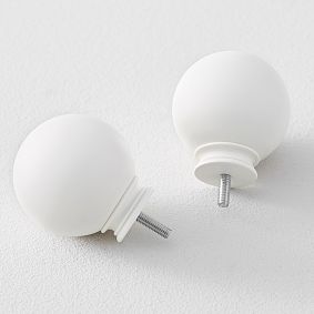 Classic Metal Ball Finials, Set of 2