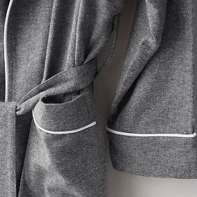 Solid Organic Flannel Robe