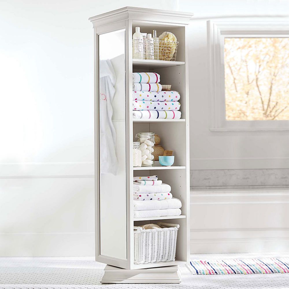 Display-It Rotating Bookcase with Mirror (20.5&quot;)