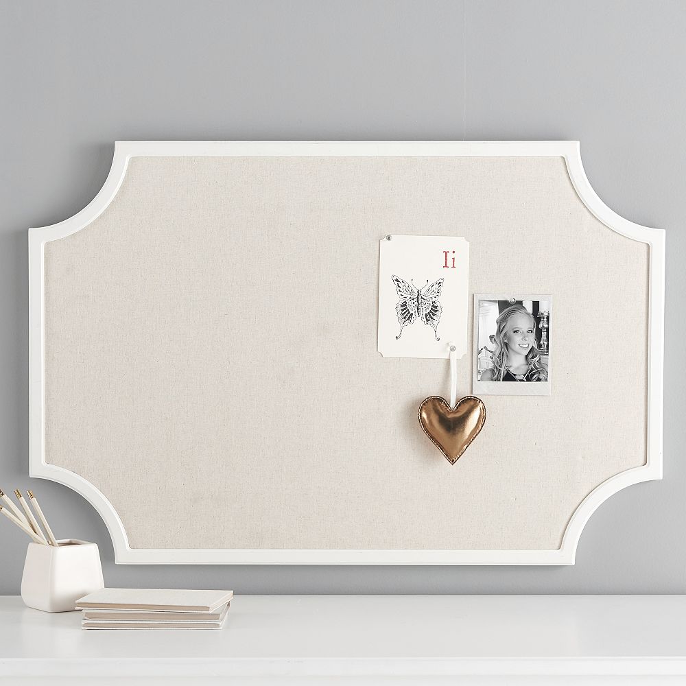No Nails Scallop Framed Pinboard (24&quot;x36&quot;)