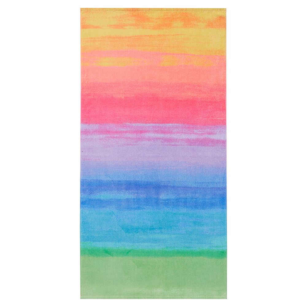 Ombre Rainbow Beach Towel
