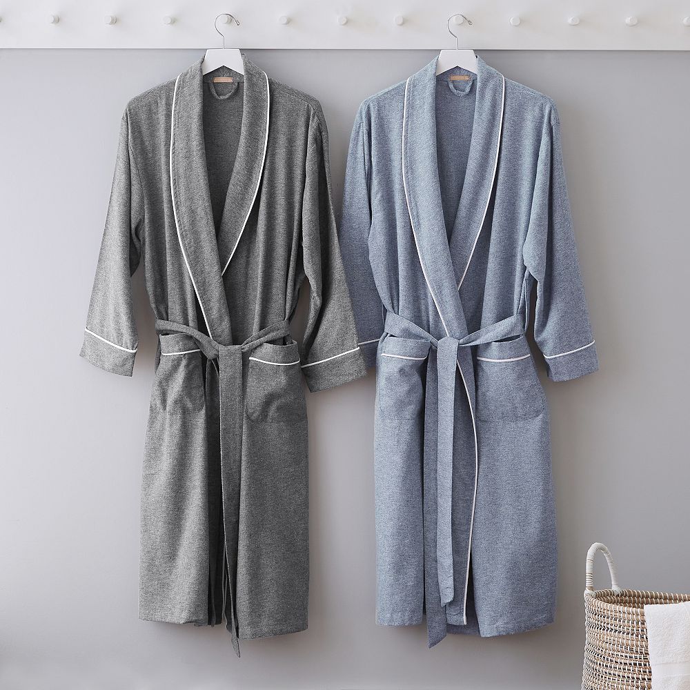 Solid Organic Flannel Robe