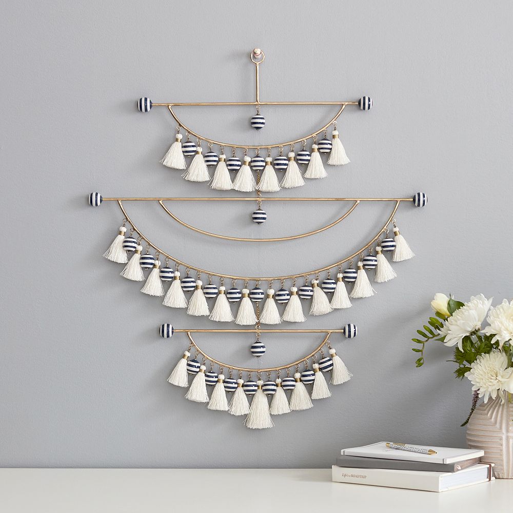 Beaded Tassel Wall Hanging