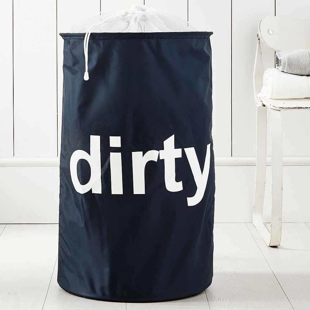 Duffle Hamper with Crossbody Strap, Navy