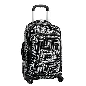 Jet-Set Black/White Circuit Carry-On Spinner Suitcase