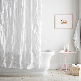 Pintuck Shower Curtain