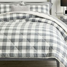 Buffalo Plaid Sherpa Comforter