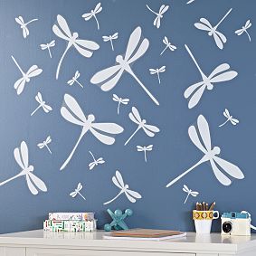 Dragonfly Stencil Icon Decal