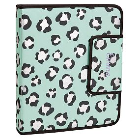 Gear-Up Metallic Leopard Spots Homework Holder