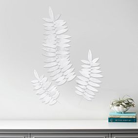 Crepe Paper Palm Fronds, Set Of 3