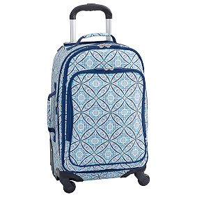 Jet-Set Navy Preppy Rings Carry-on Spinner