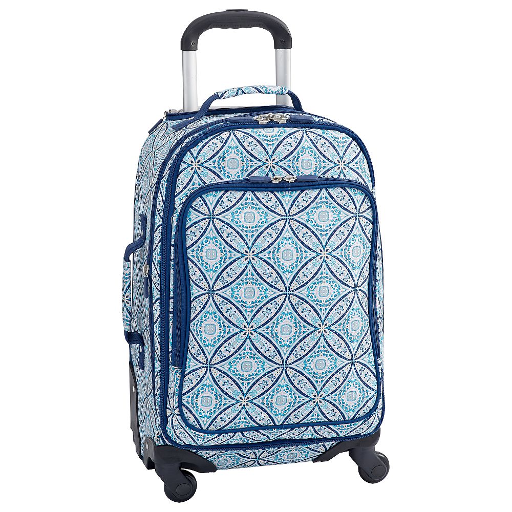 Jet-Set Navy Preppy Rings Carry-on Spinner