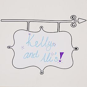 Parisian Dry Erase Door Sign