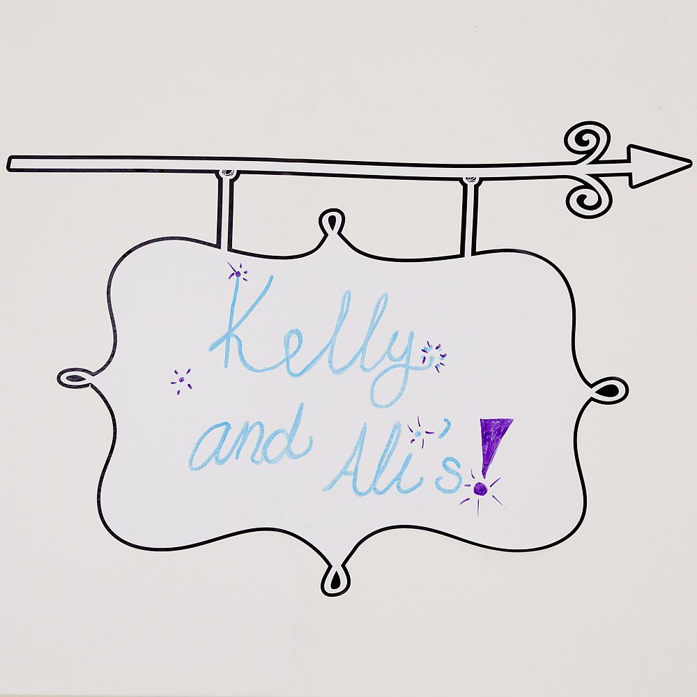 Parisian Dry Erase Door Sign