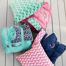 Cape Cod Sleeping Bag &amp; Pillowcase, Seahorse