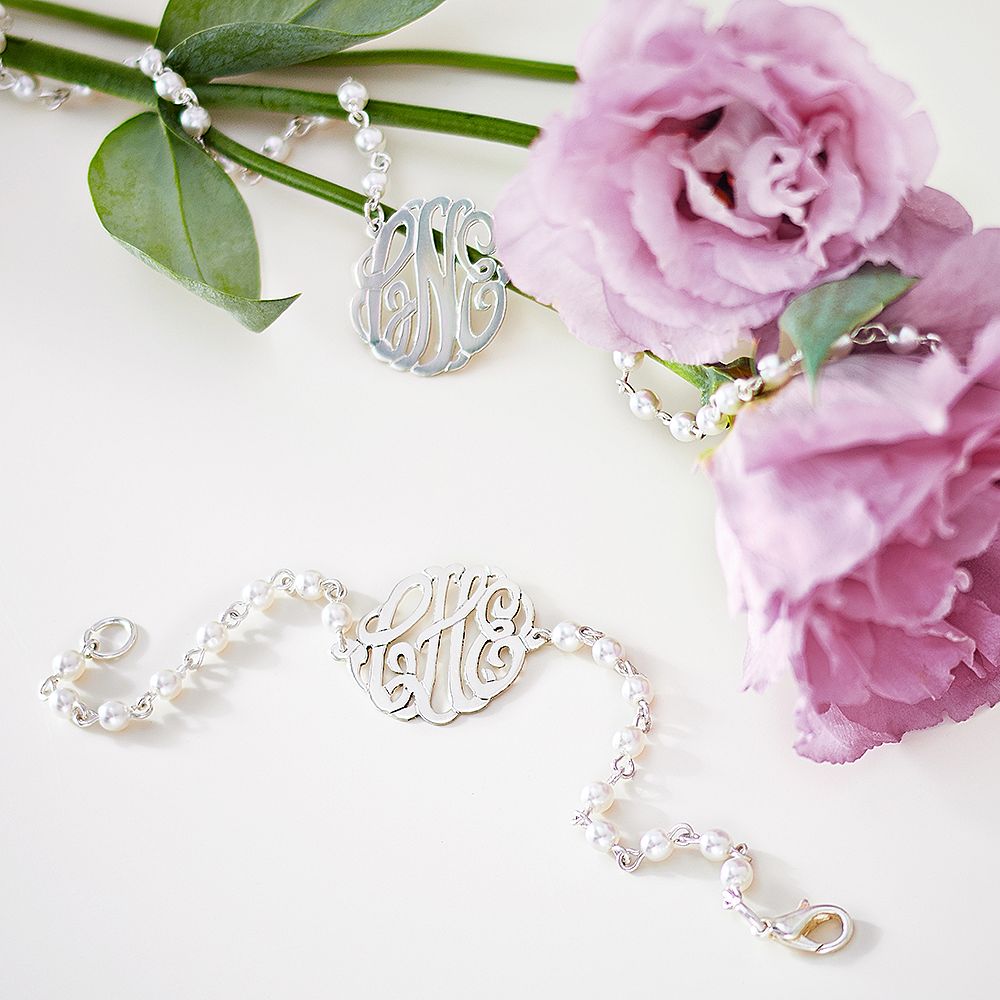 Monogram Pearl  Bracelet