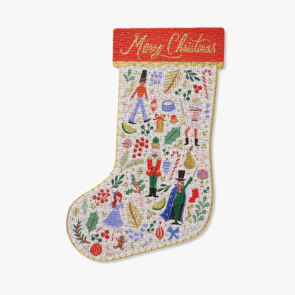 Riifle Paper Nutcracker Sweets Stocking 500 Piece Puzzle