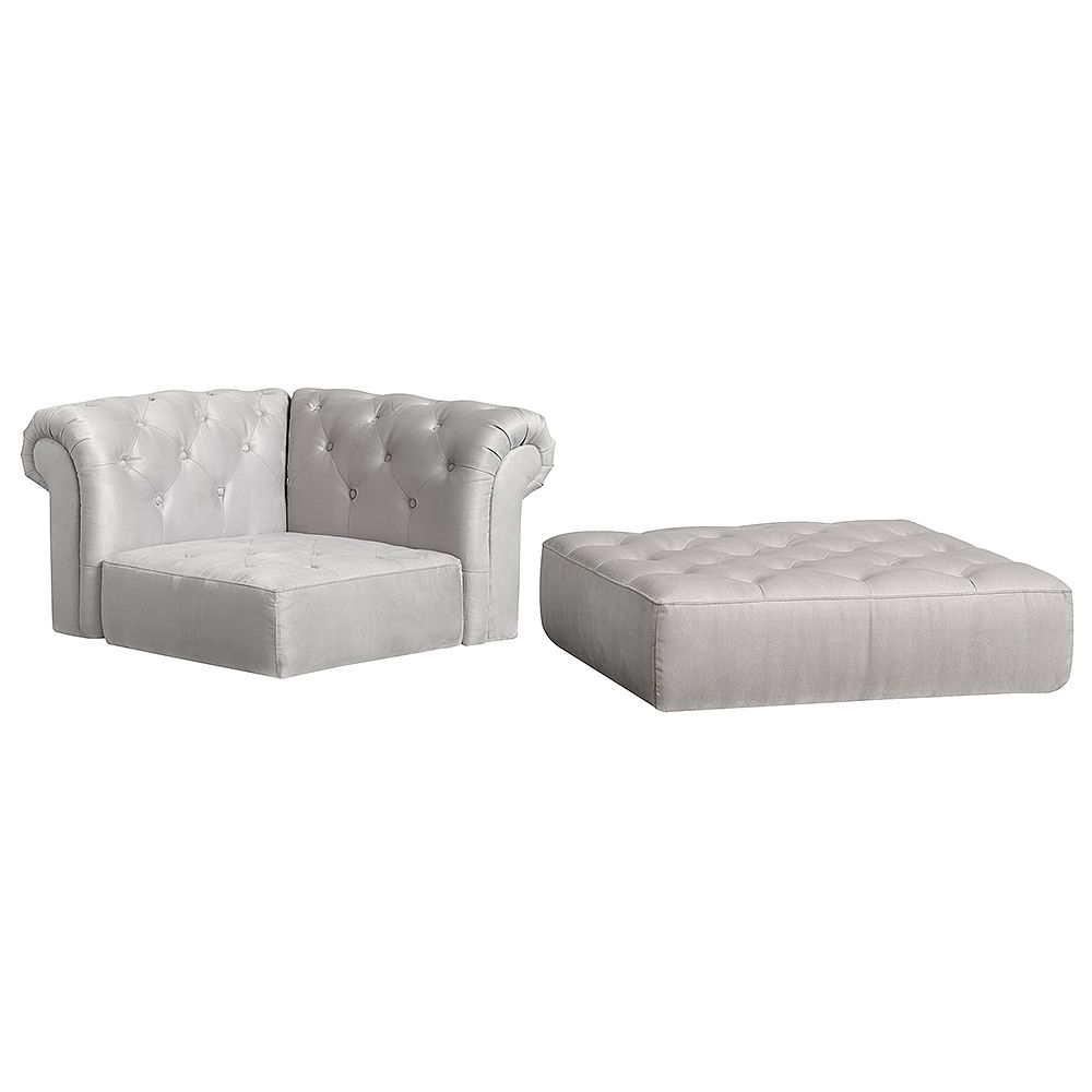 Cushy Roll Arm Chaise Set