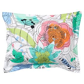 Painted Palm Duvet Cover