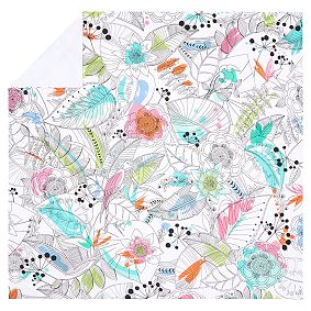 Painted Palm Duvet Cover