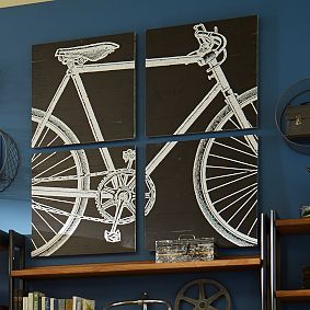 Bike Wall Art, Set Of 4