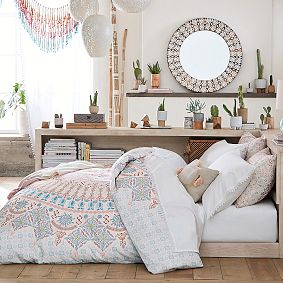 Maya Medallion Organic Duvet Cover