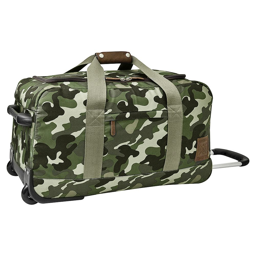 Northfield Green Camo Rolling Duffle