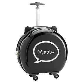 Hard-Sided Round Cat Carry On, Black