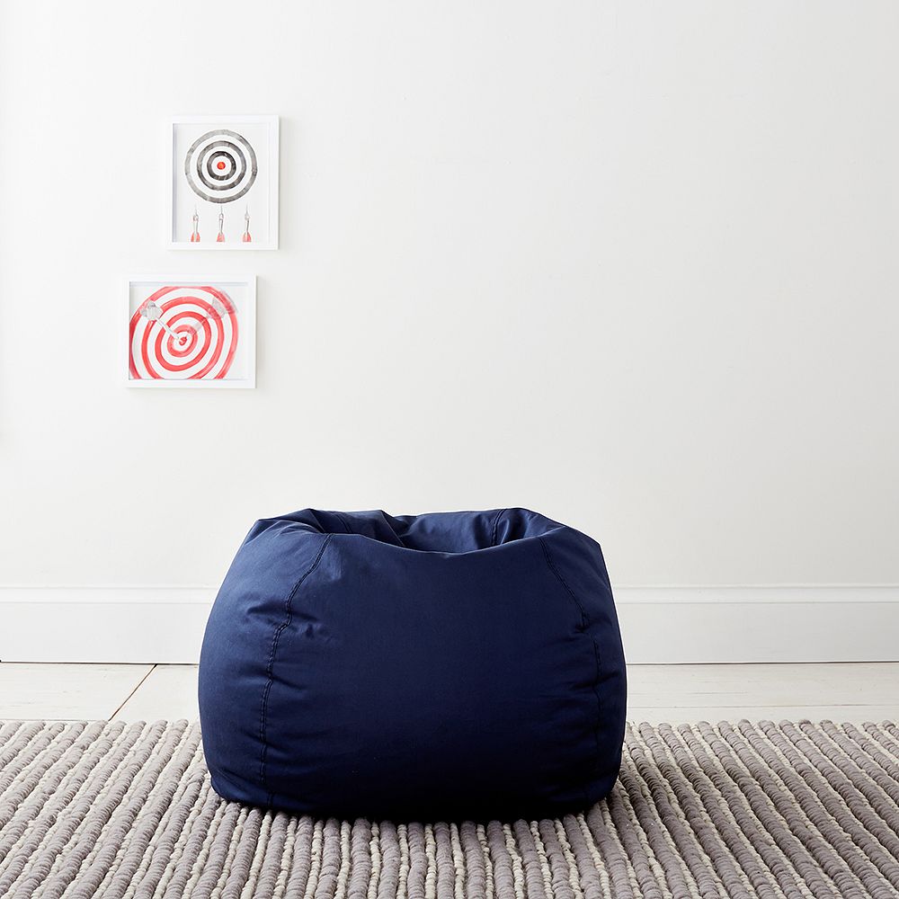 Small Teardrop Bean Chair, Navy
