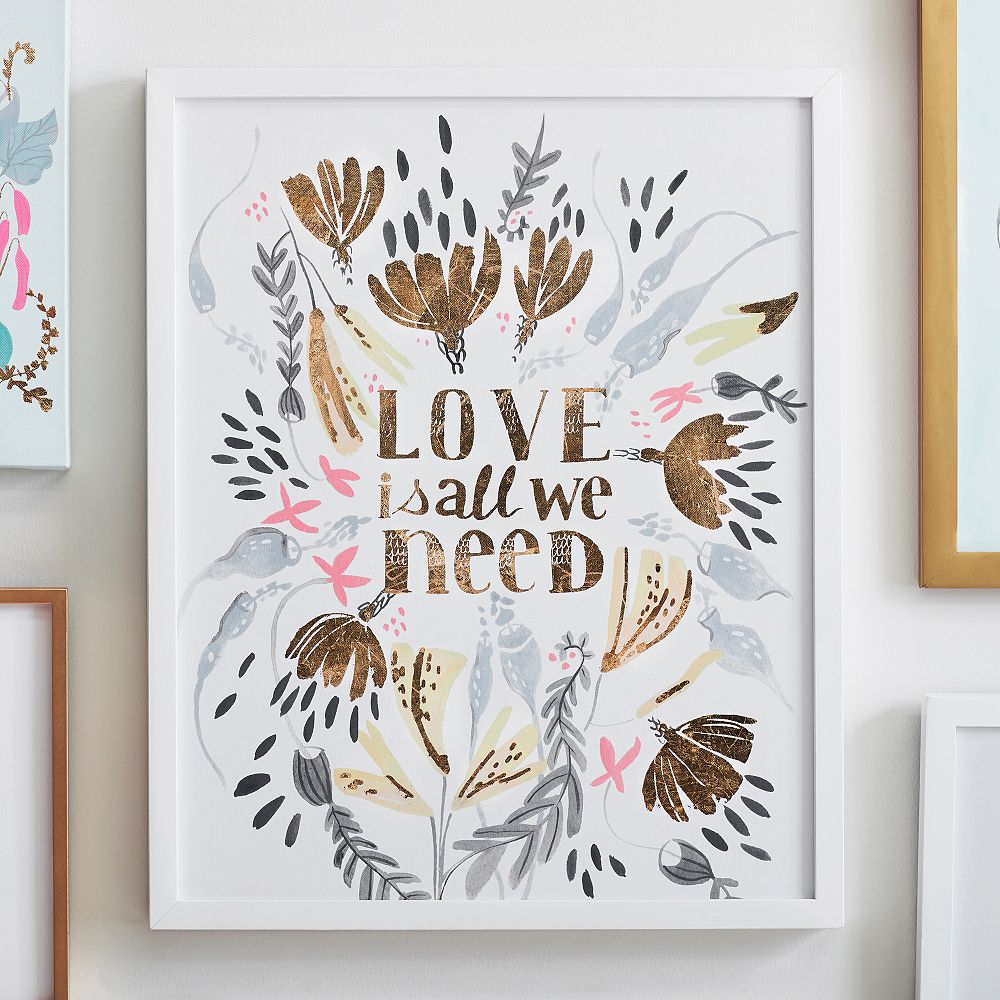 Framed Gallery Art by Rae Ritchie, Love is All We Need