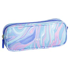 Gear-Up Pink/Purple Marble Pencil Case