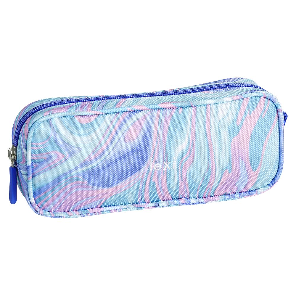 Gear-Up Pink/Purple Marble Pencil Case